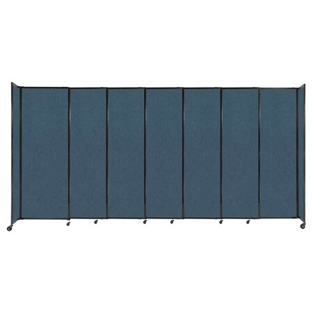 Versare StraightWall Sliding Portable Partition 15'6" x 7'6" Caribbean Fabric 1448620